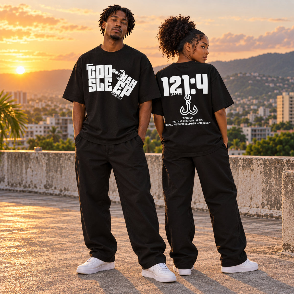 GOD NAH SLEEP | OVERSIZED TEE