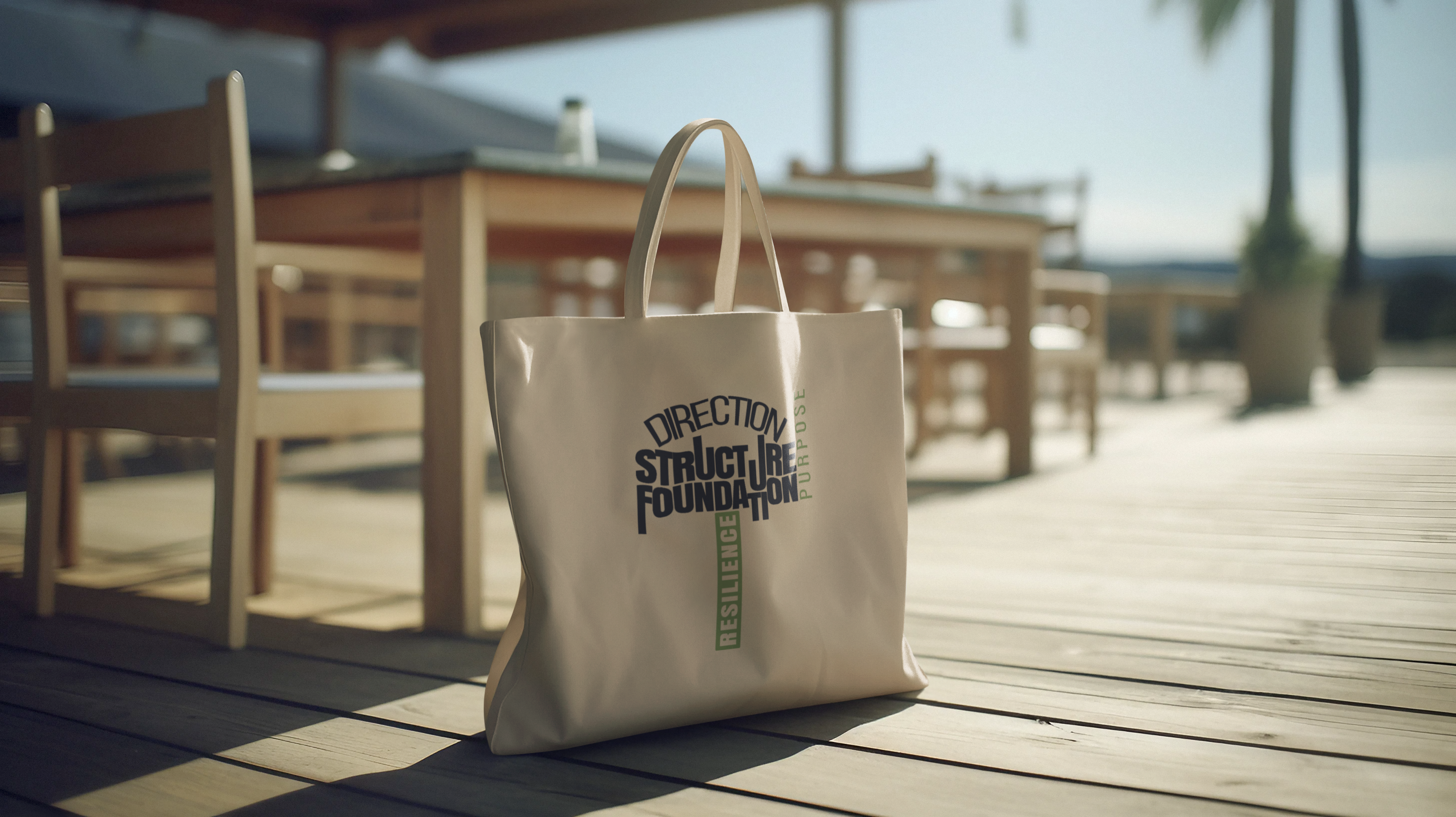 Carry Your Faith With Purpose — Premium Oyster Organic Tote Bag