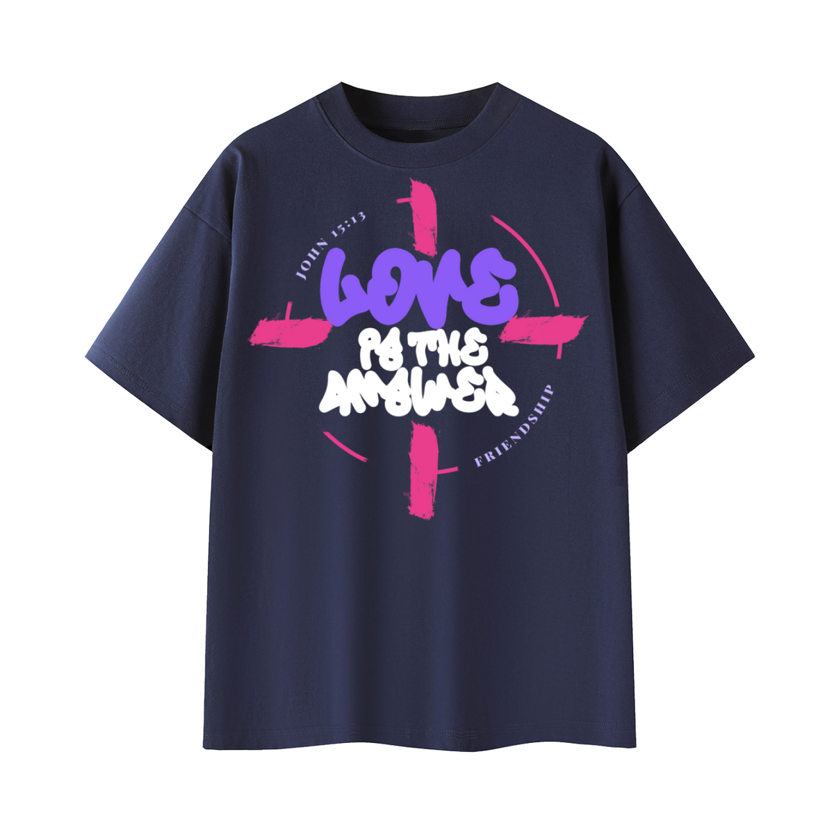 LOVE IS THE ANSWER | OVERSIZED TEE