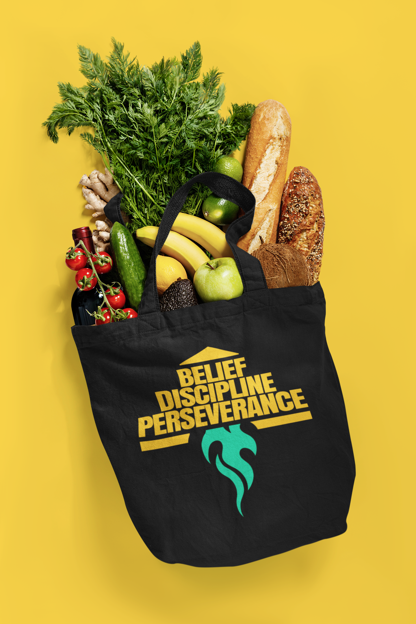 Carry Your Inspiration Everywhere - Premium Black Organic Tote Bag