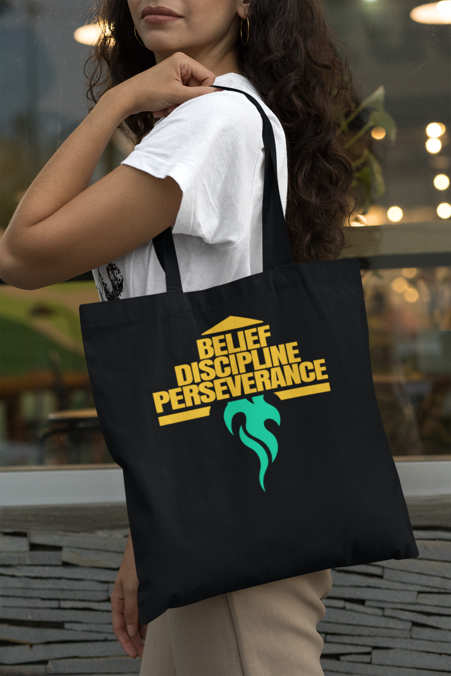 Carry Your Inspiration Everywhere - Premium Black Organic Tote Bag