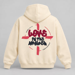 LOVE IS THE ANSWER | BOXY FLEECE HOODIE