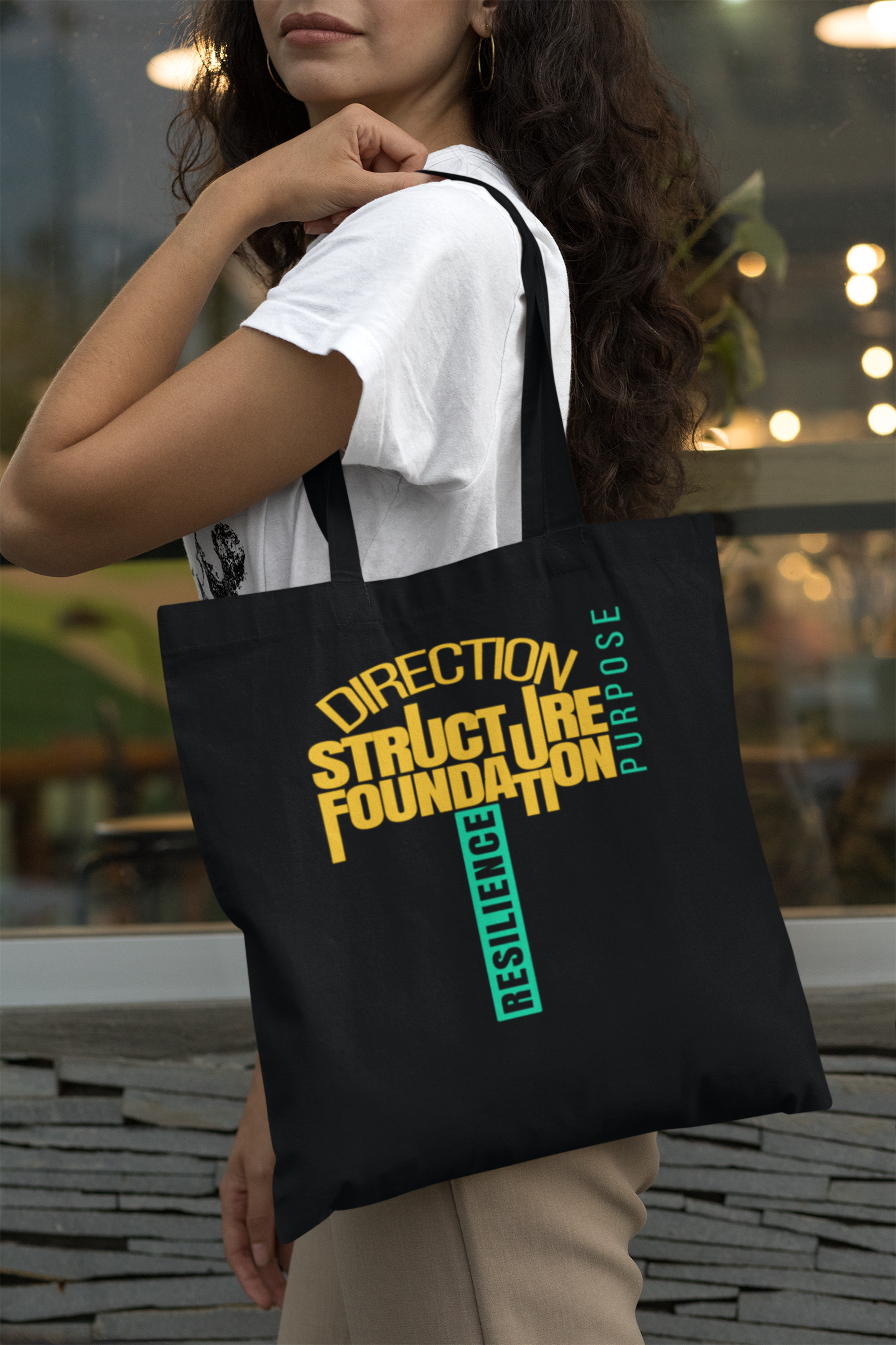 Carry Your Inspiration Everywhere - Premium Black Organic Tote Bag