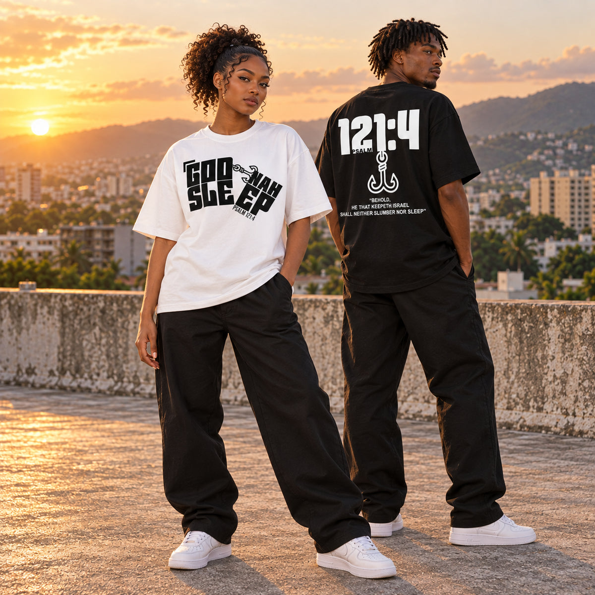 GOD NAH SLEEP | OVERSIZED TEE
