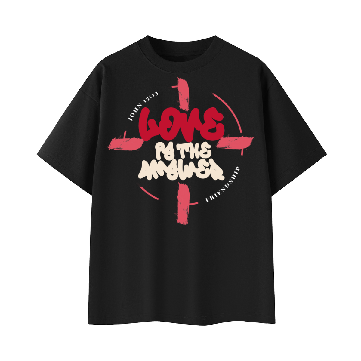 LOVE IS THE ANSWER | OVERSIZED TEE
