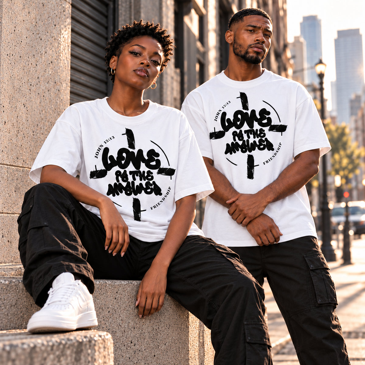 LOVE IS THE ANSWER | OVERSIZED TEE