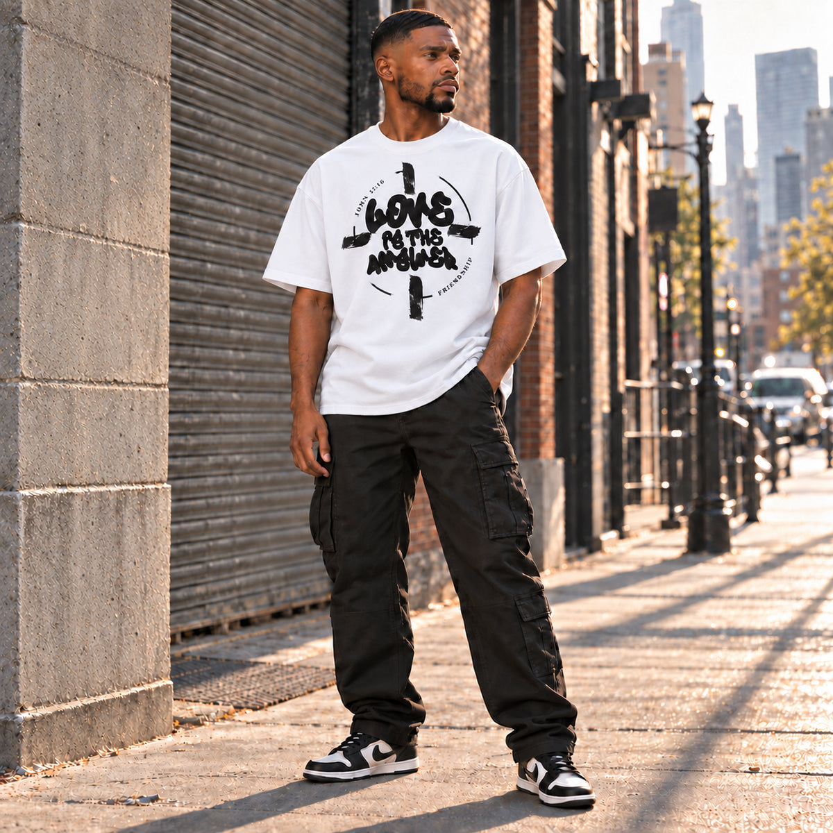 LOVE IS THE ANSWER | OVERSIZED TEE