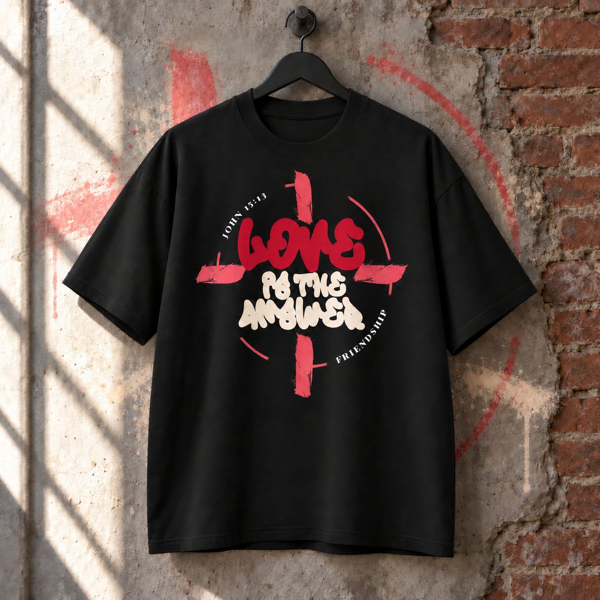LOVE IS THE ANSWER | OVERSIZED TEE