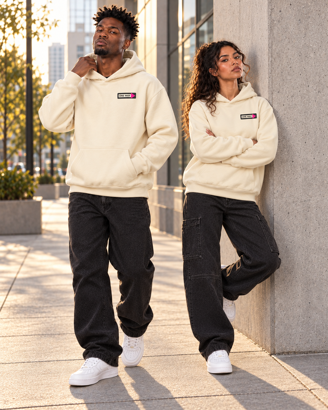JESUS ONE WAY | OVERSIZED BOXY FIT HOODIE