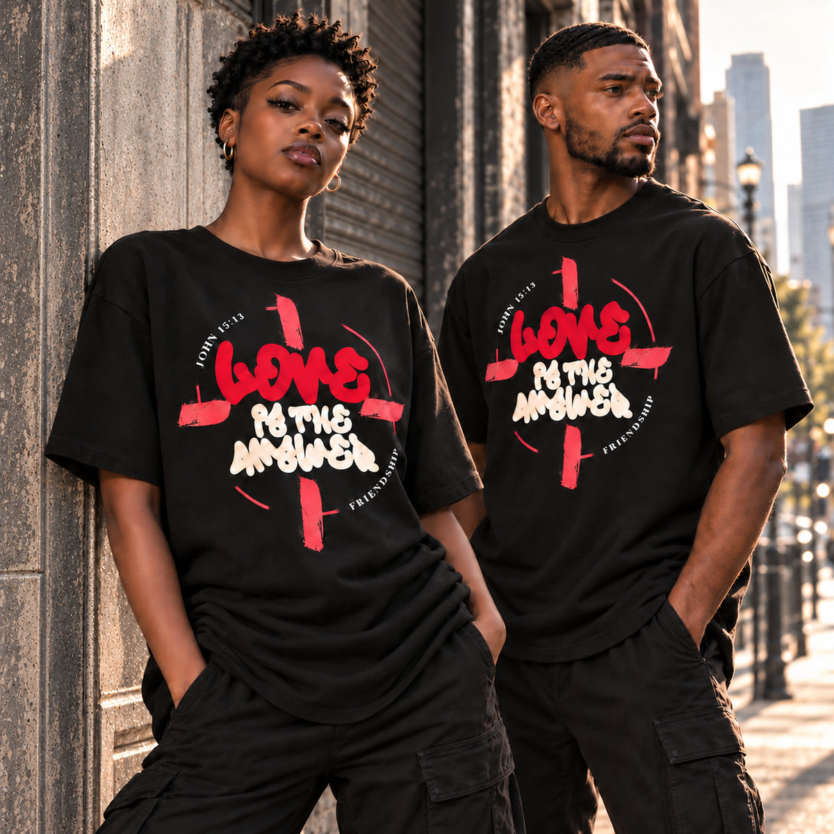 LOVE IS THE ANSWER | OVERSIZED TEE