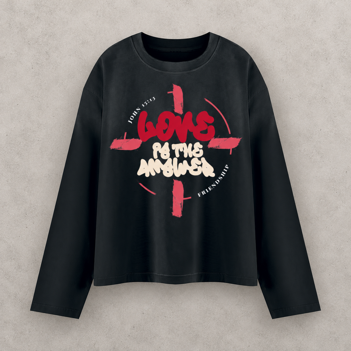 LOVE IS THE ANSWER | SUNFADE LONG-SLEEVE TEE