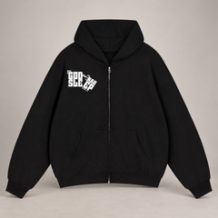 GOD NAH SLEEP | PREMIUM ZIP-UP HOODIE