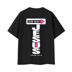 JESUS ONE WAY | OVERSIZED TEE