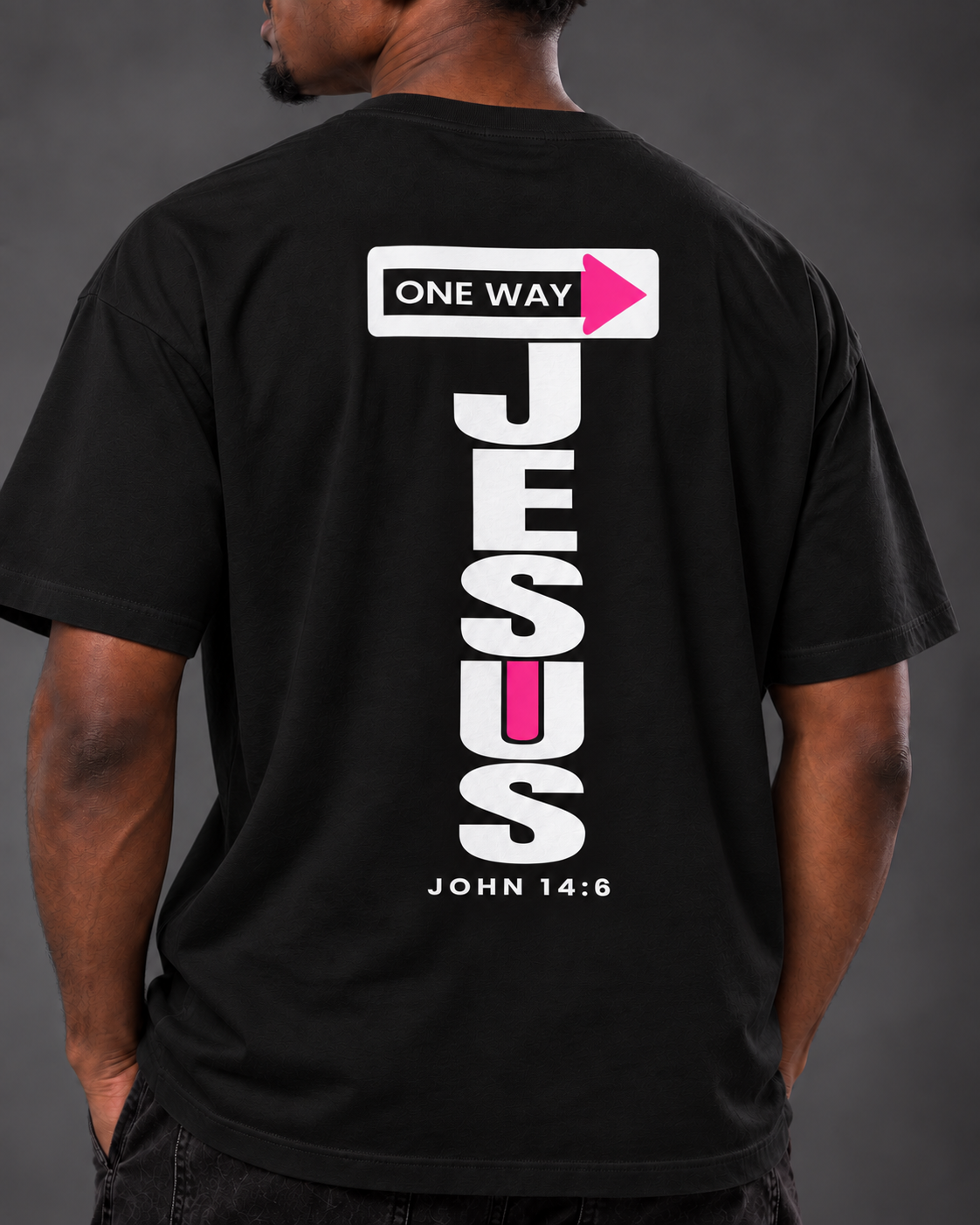 JESUS ONE WAY | OVERSIZED TEE
