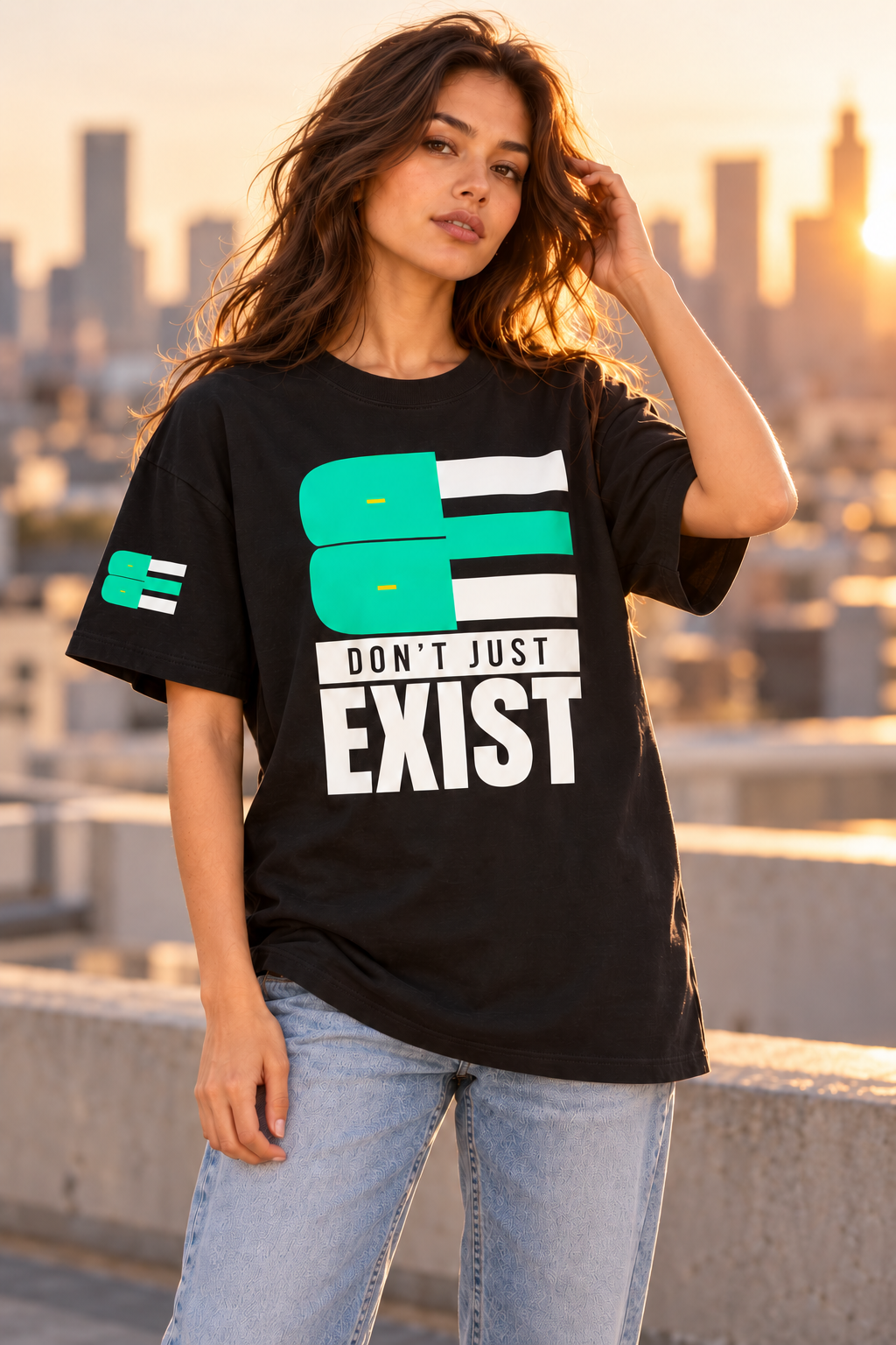 BE - DON’T JUST EXIST | OVERSIZED TEE