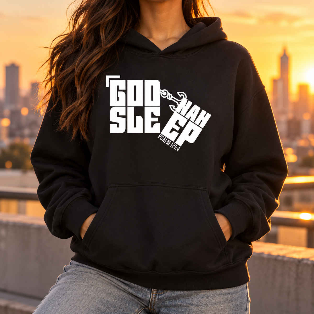 GOD NAH SLEEP | OVERSIZED ESSENTIAL HEAVYWEIGHT HOODIE