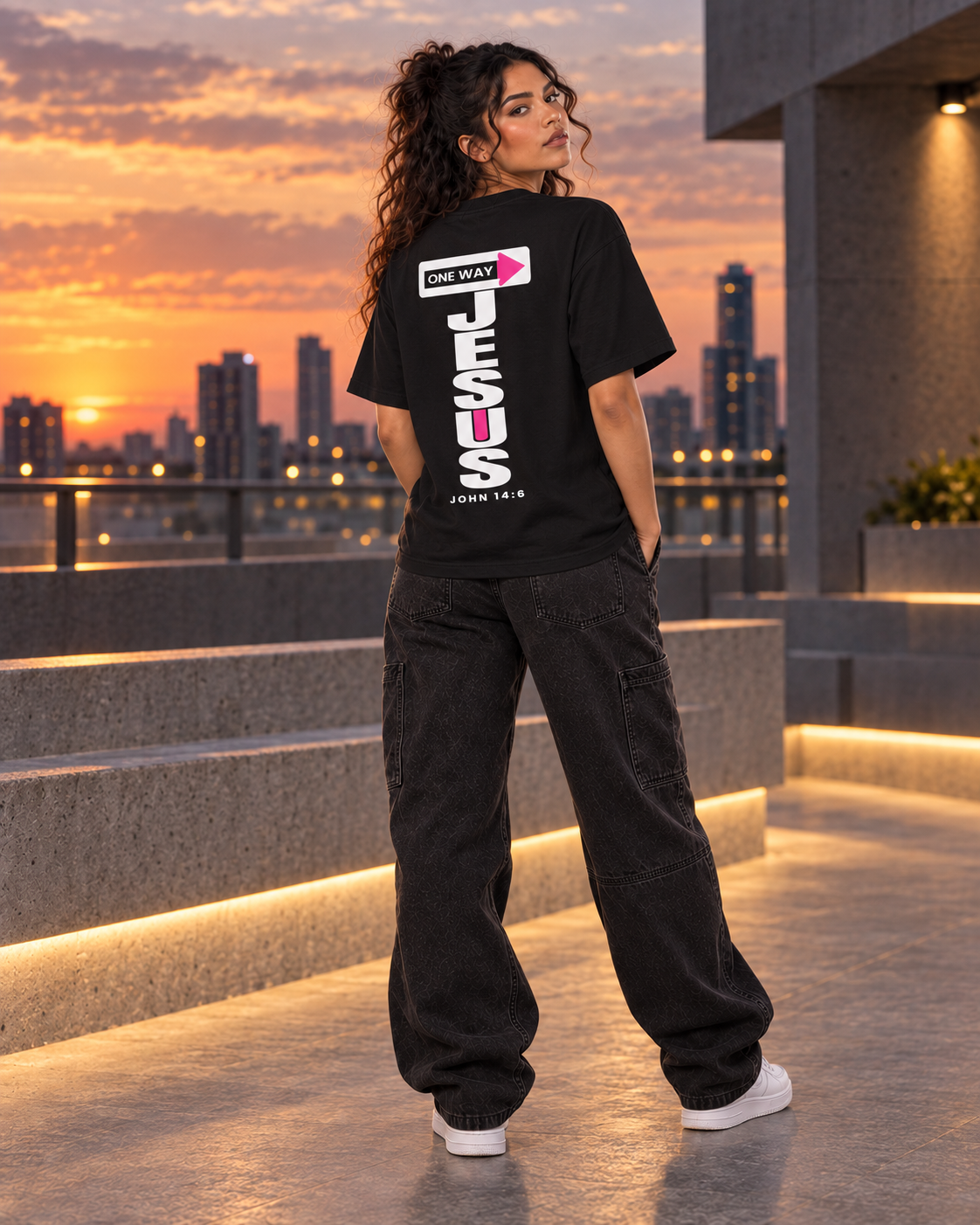 JESUS ONE WAY | OVERSIZED TEE