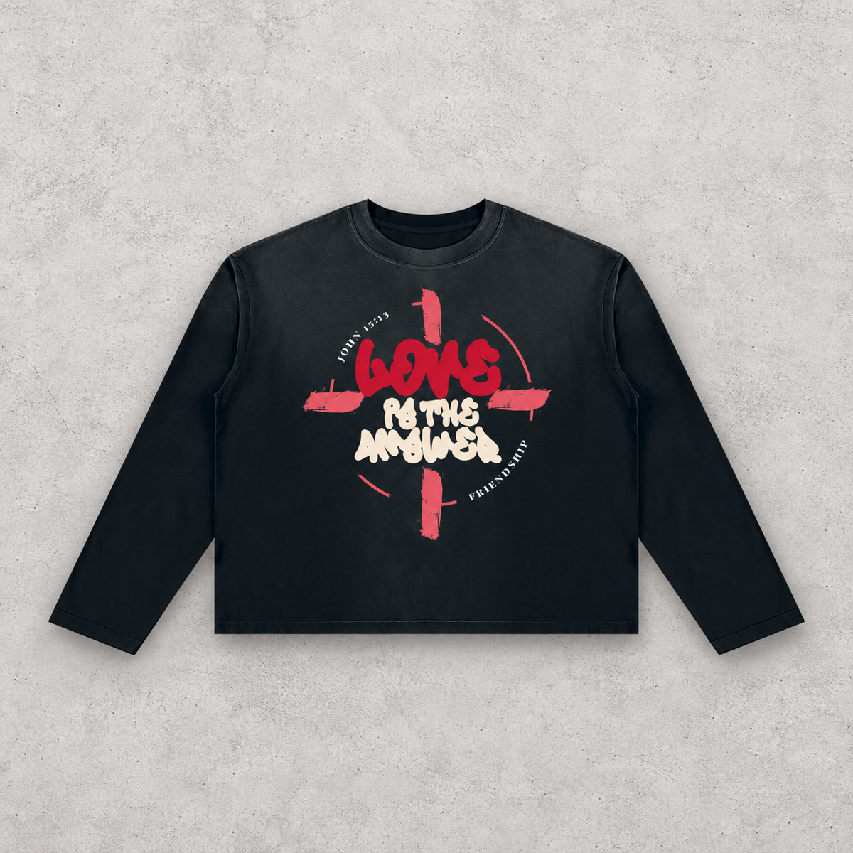 LOVE IS THE ANSWER | SUNFADE LONG-SLEEVE TEE