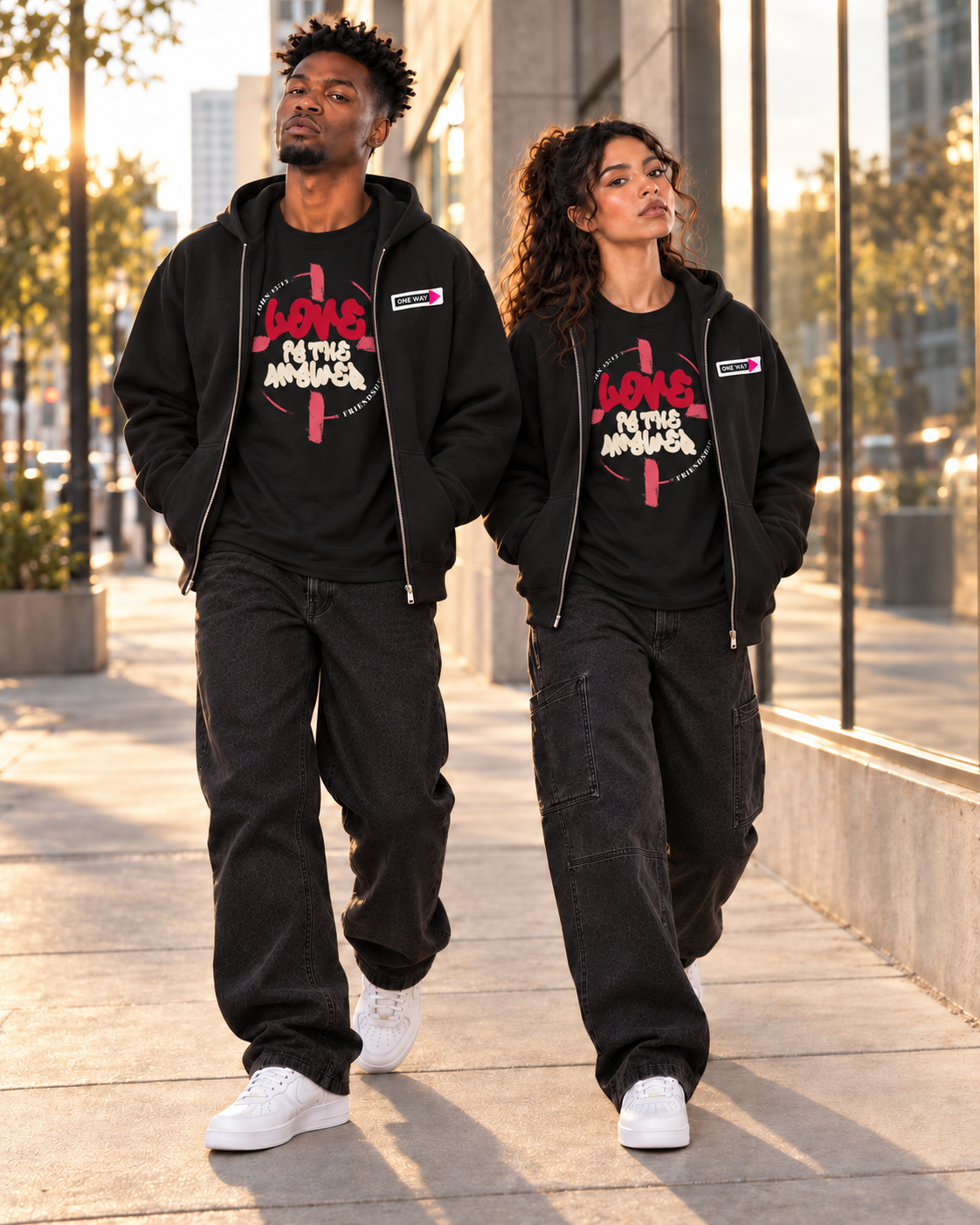 JESUS ONE WAY | HEAVYWEIGHT FULL-ZIP HOODIE