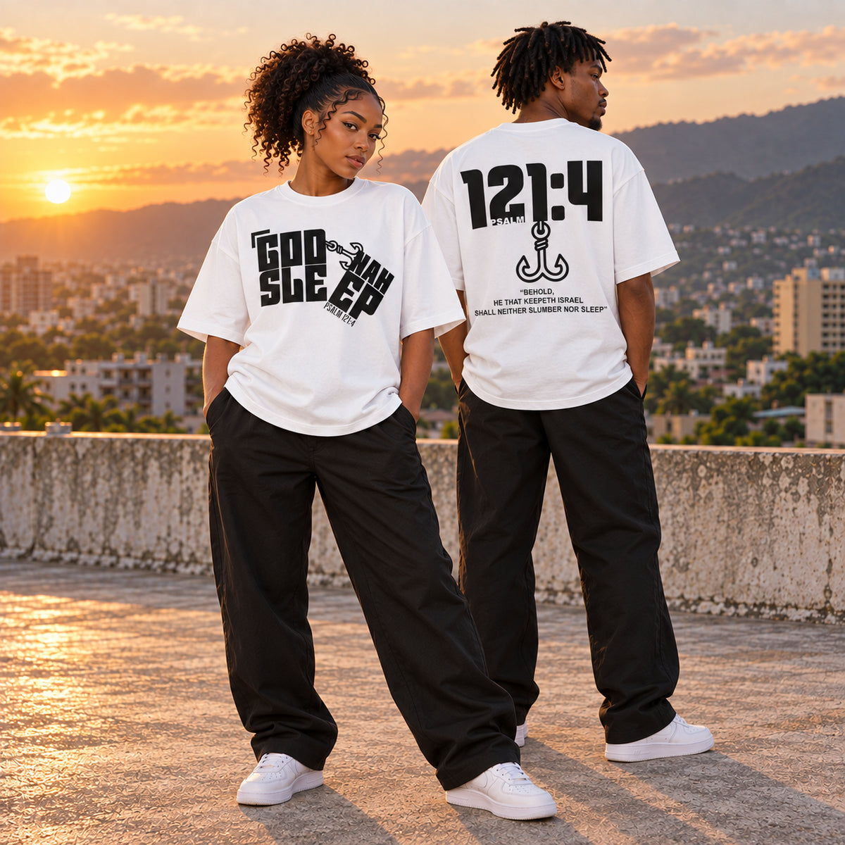 GOD NAH SLEEP | OVERSIZED TEE