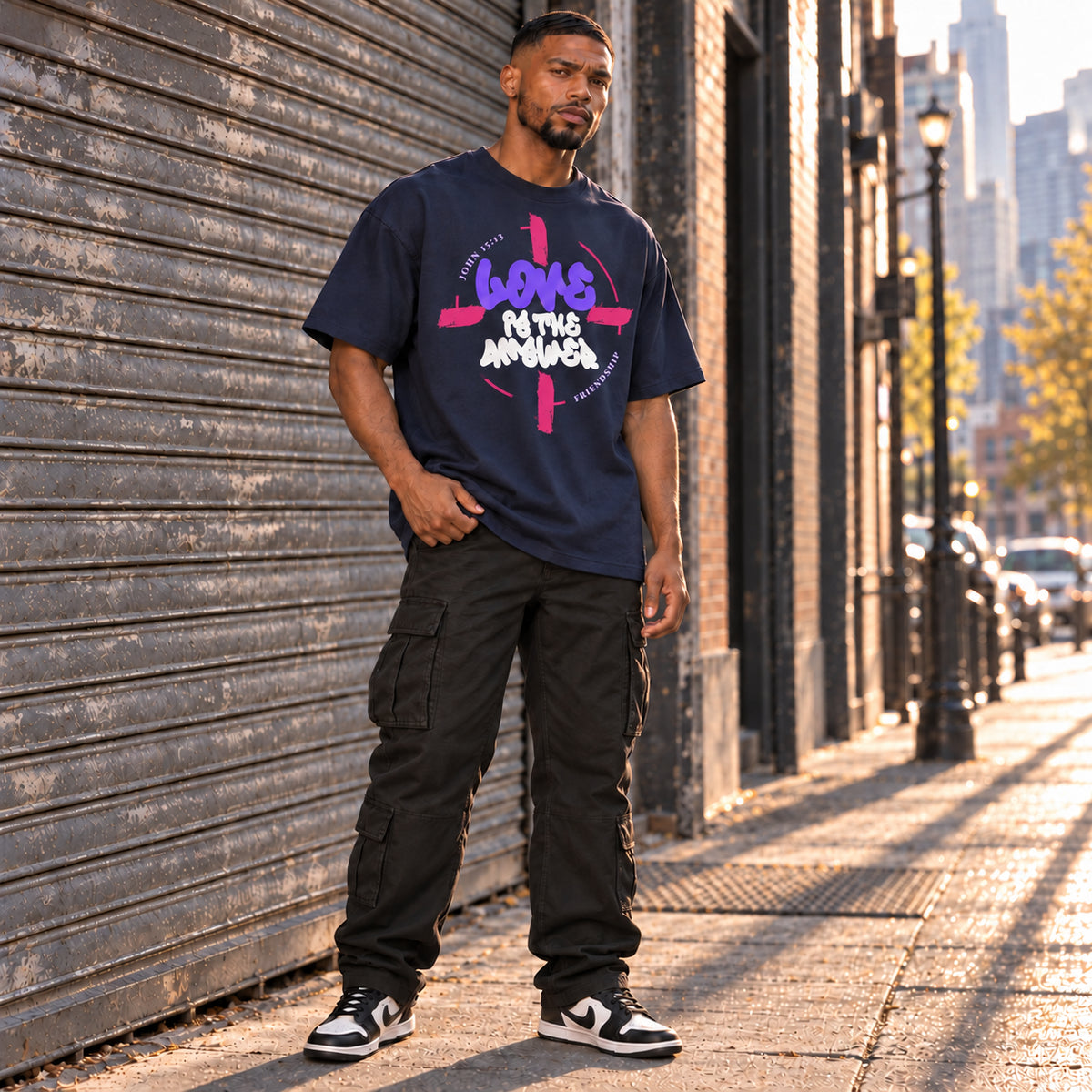 LOVE IS THE ANSWER | OVERSIZED TEE