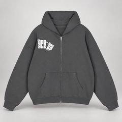 GOD NAH SLEEP | PREMIUM ZIP-UP HOODIE