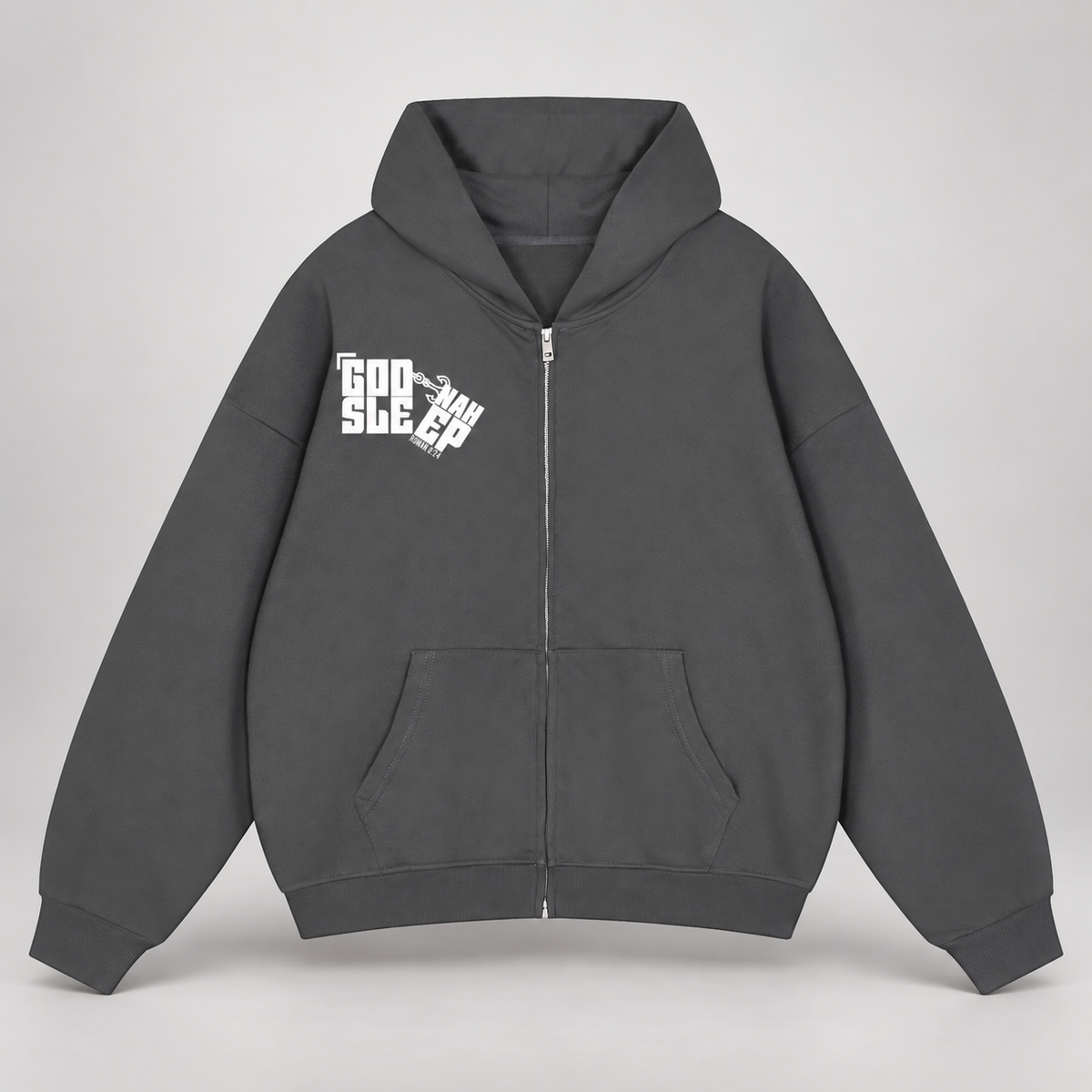 GOD NAH SLEEP | PREMIUM ZIP-UP HOODIE