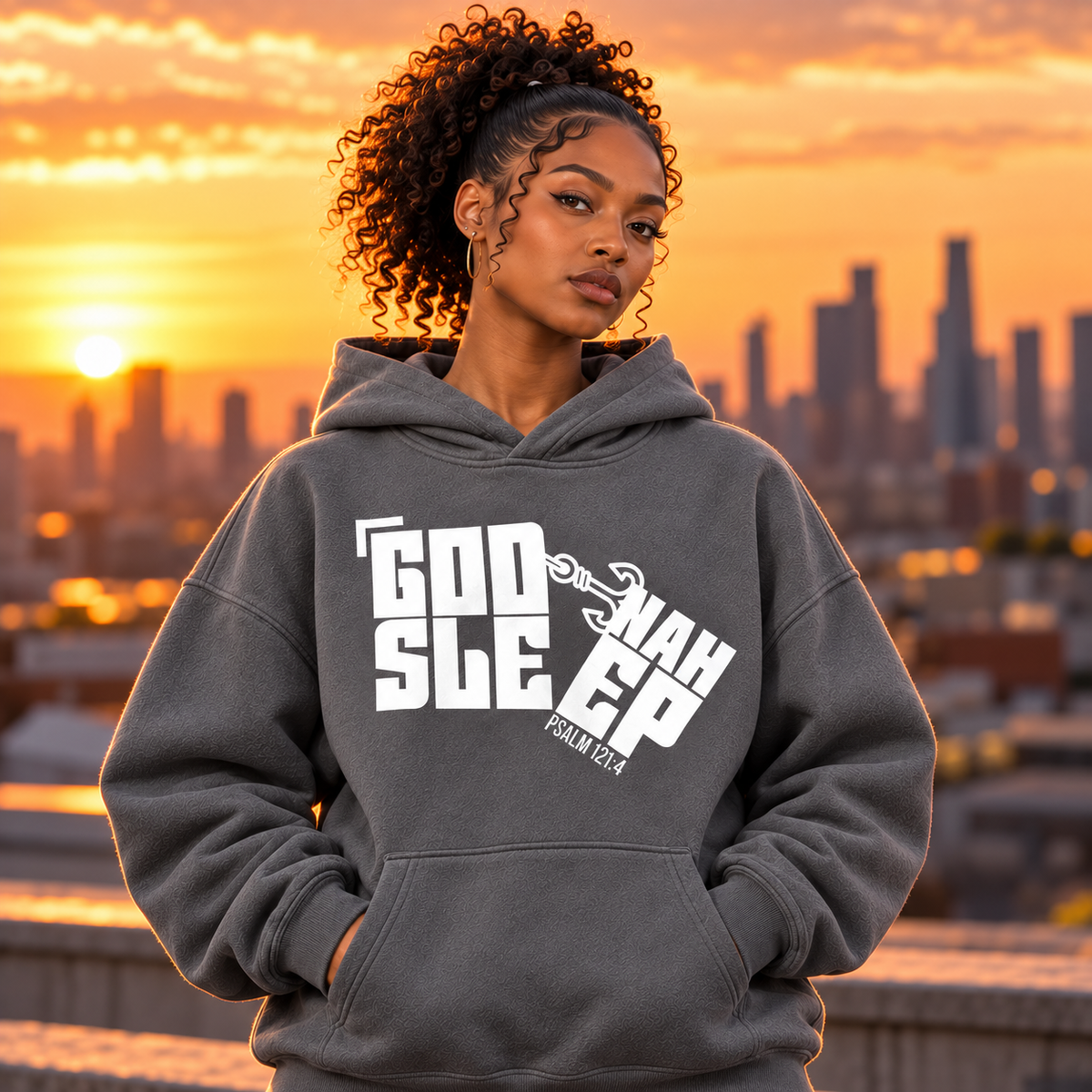 GOD NAH SLEEP | OVERSIZED HOODIE