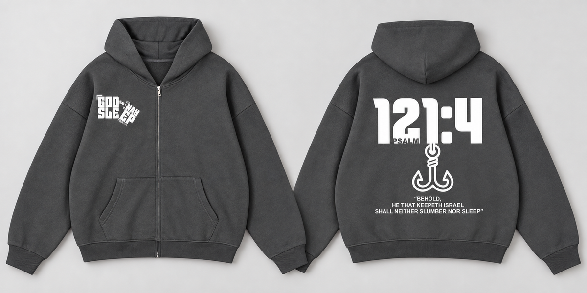 GOD NAH SLEEP | PREMIUM ZIP-UP HOODIE