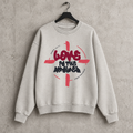 LOVE IS THE ANSWER | VINTAGE WASH CREWNECK SWEATSHIRT