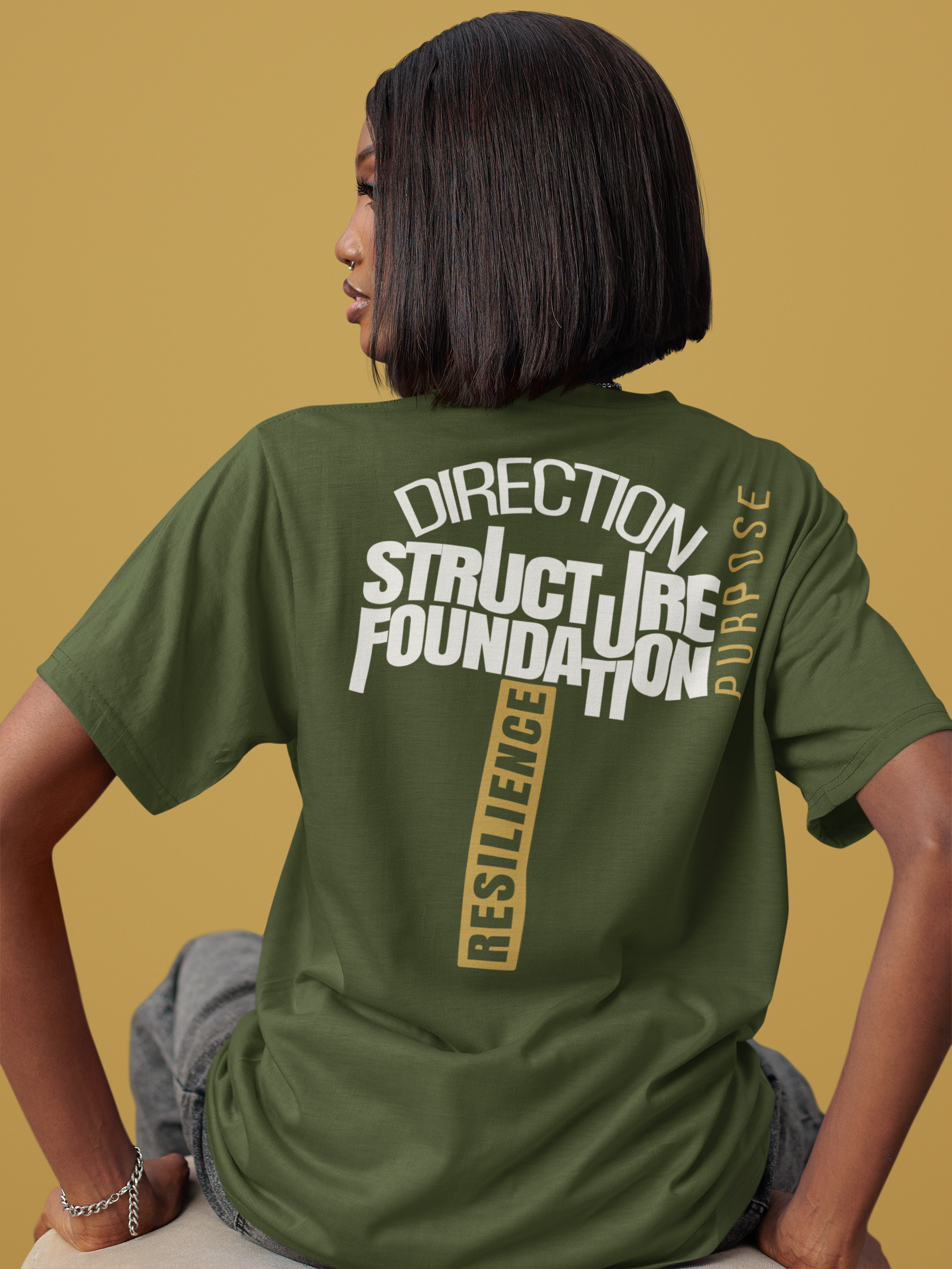 BELIEF DISCIPLINE PERSEVERANCE | Premium T-Shirt – Front + Back Print | JacoderFaithwear