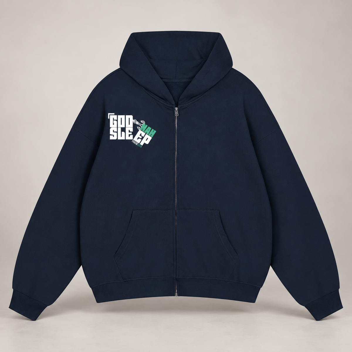 GOD NAH SLEEP | PREMIUM ZIP-UP HOODIE