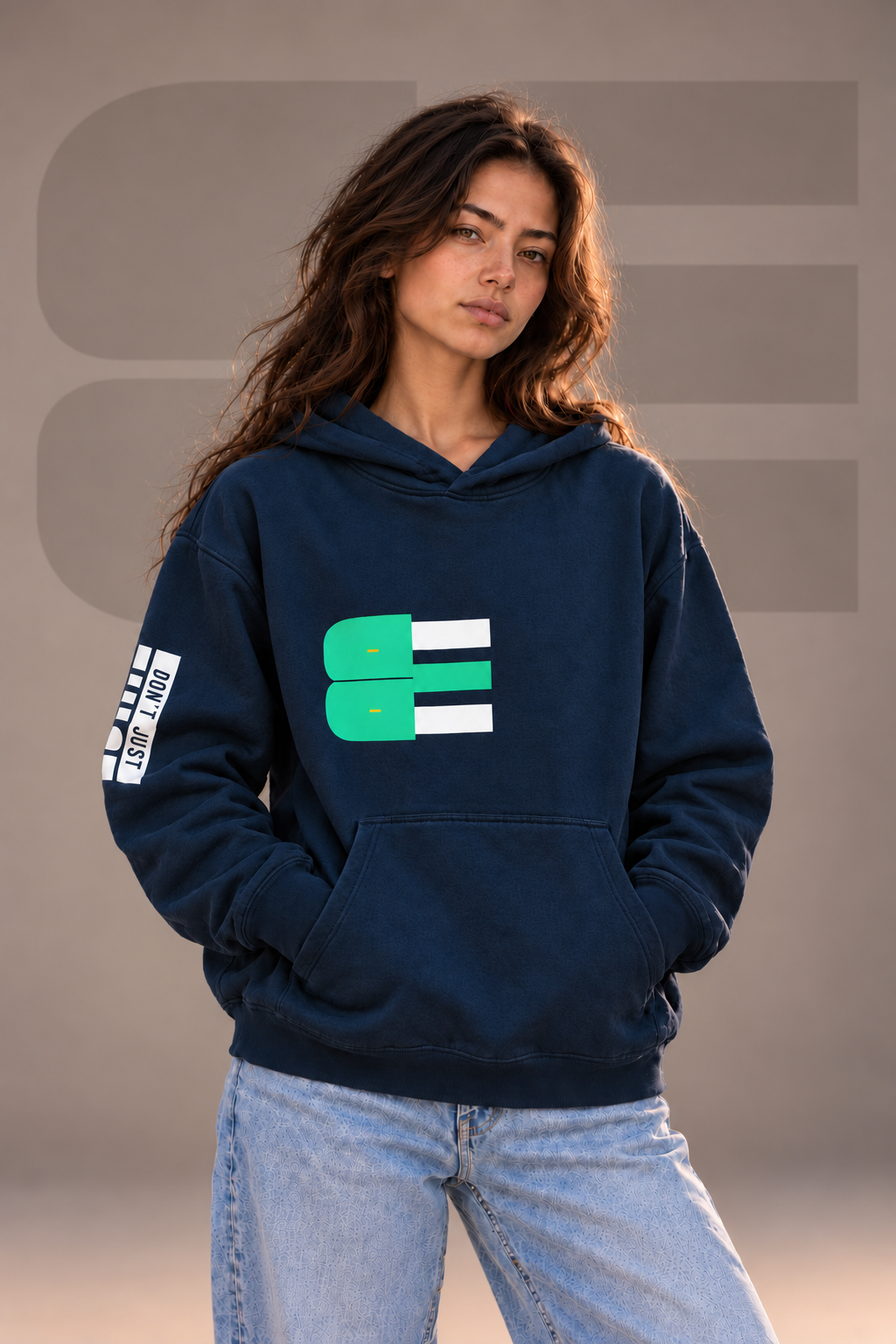 BE - DON’T JUST EXIST | OVERSIZE FLEECED HOODIE