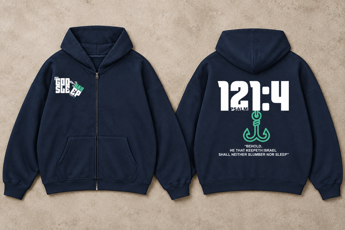 GOD NAH SLEEP | PREMIUM ZIP-UP HOODIE
