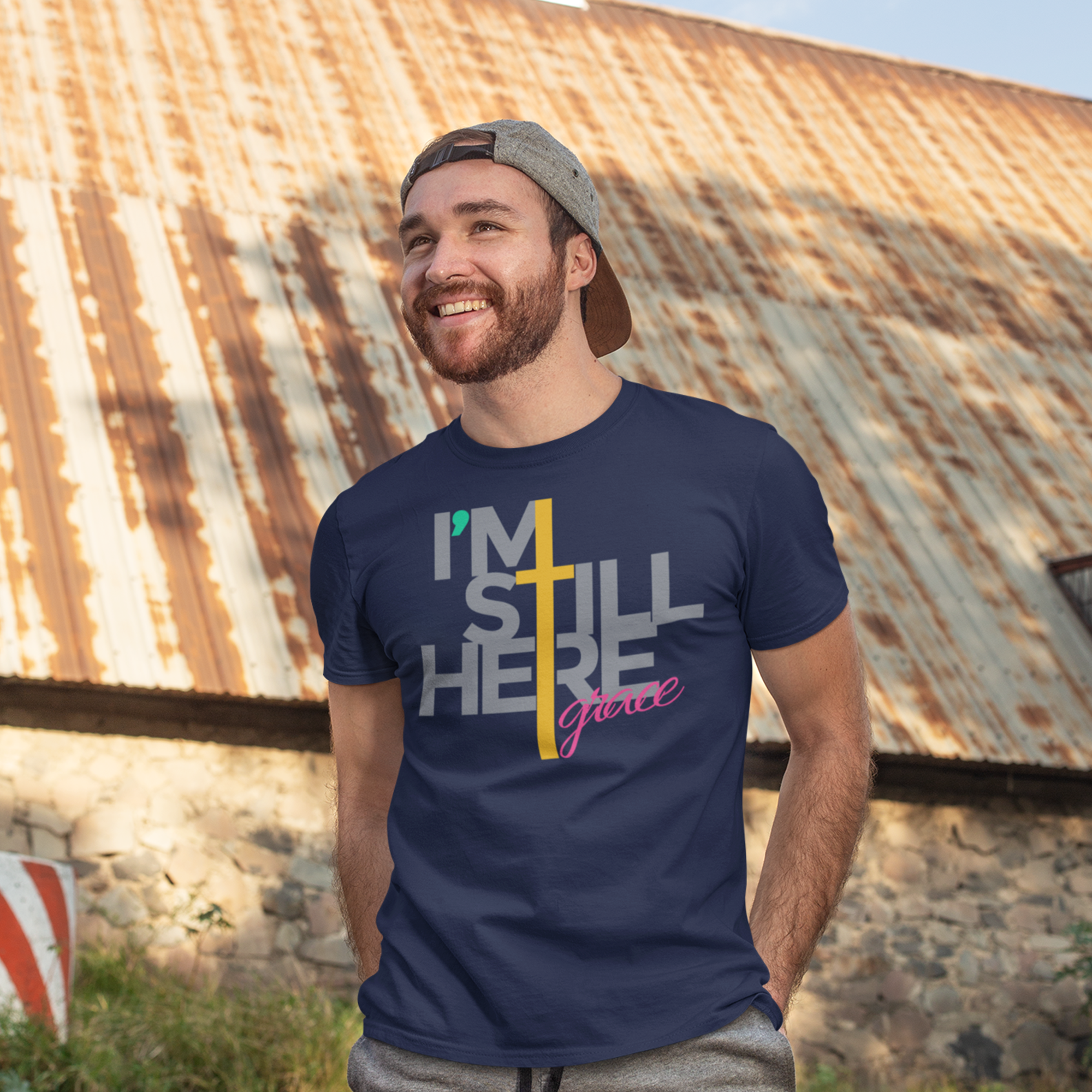 I'm Still Here | Premium T-Shirt | JacoderFaithwear