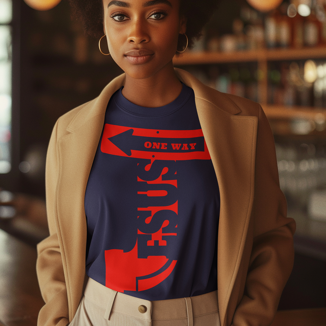 Jesus One Way | Premium T-Shirt | JacoderFaithwear