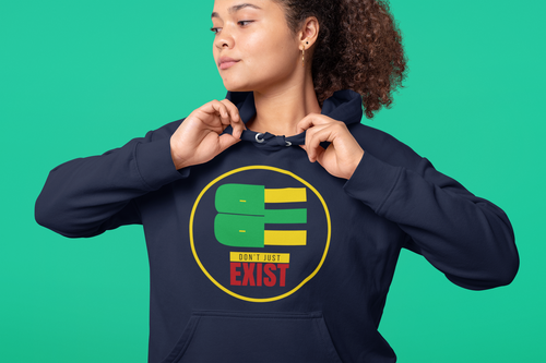 BE - Don't Just Exist | Premium Hoodie | JacoderFaithwear