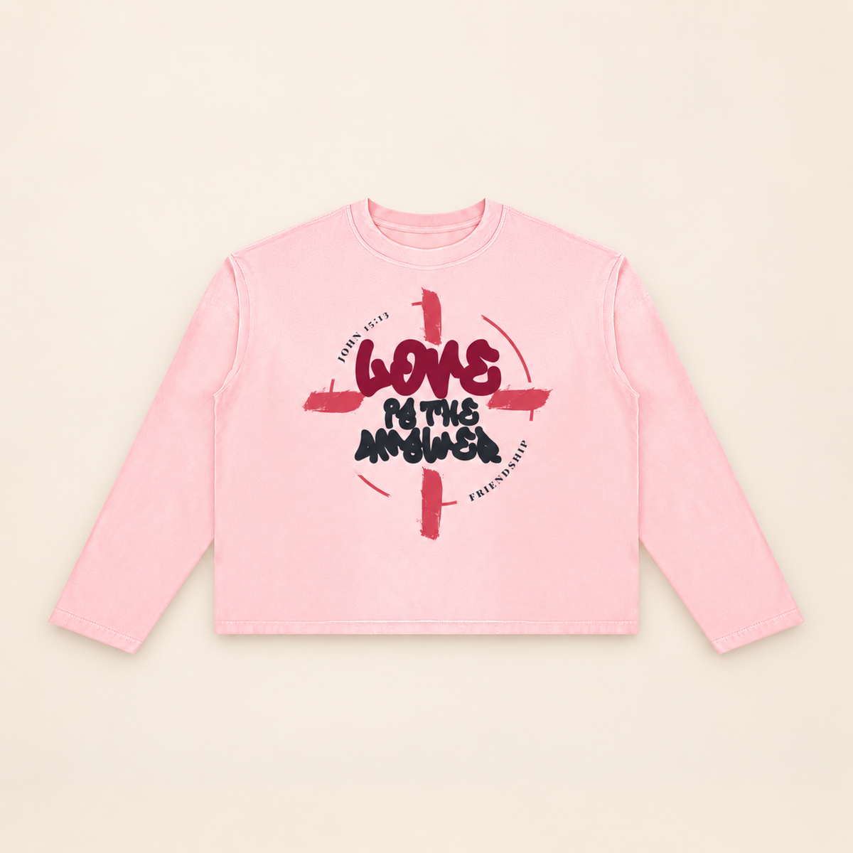 LOVE IS THE ANSWER | SUNFADE LONG-SLEEVE TEE