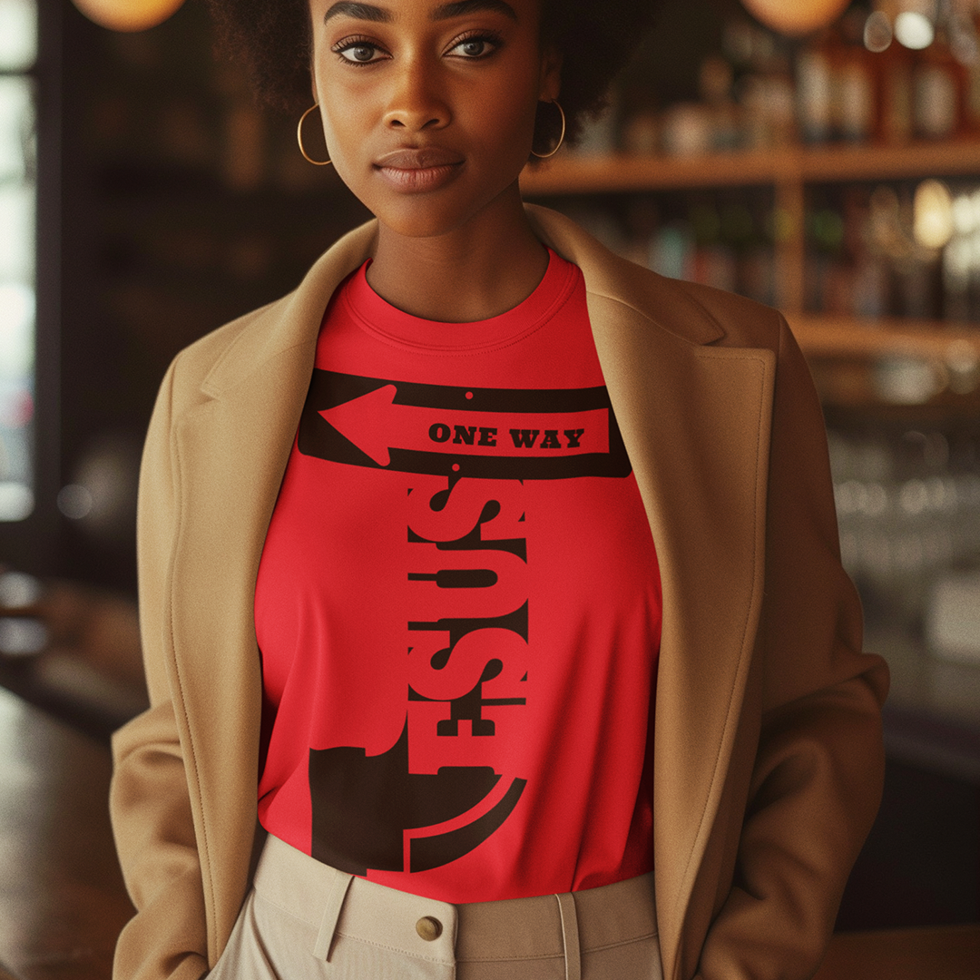 Jesus One Way | Premium T-Shirt | JacoderFaithwear