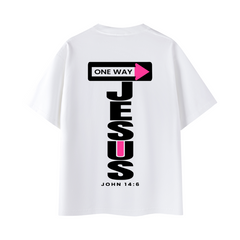 JESUS ONE WAY | OVERSIZED TEE