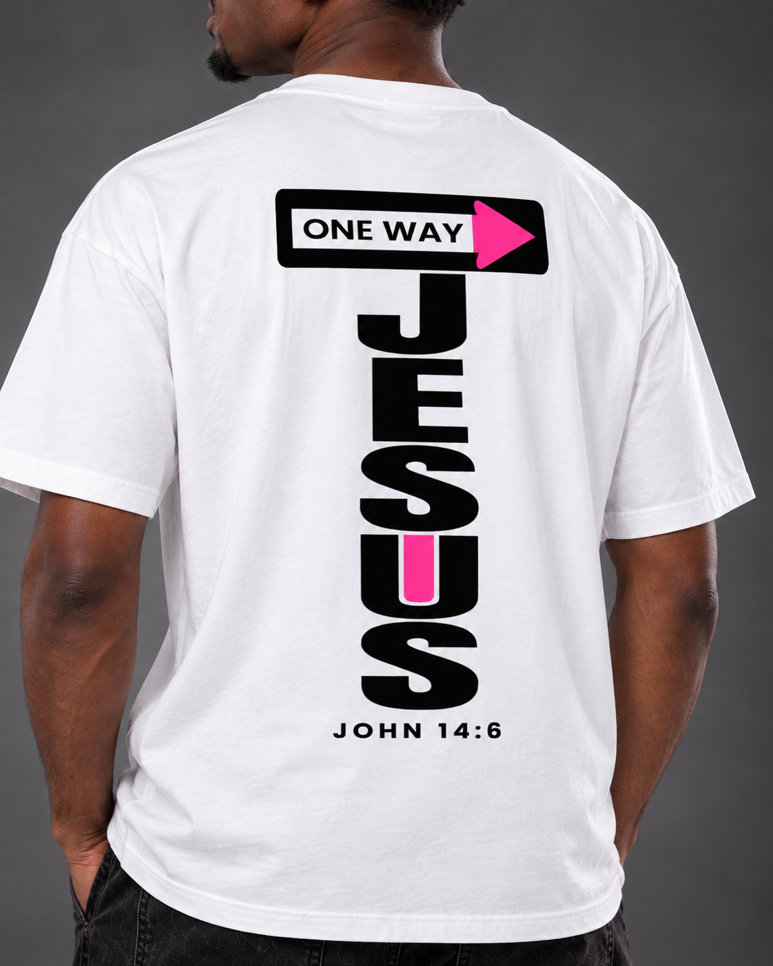 JESUS ONE WAY | OVERSIZED TEE