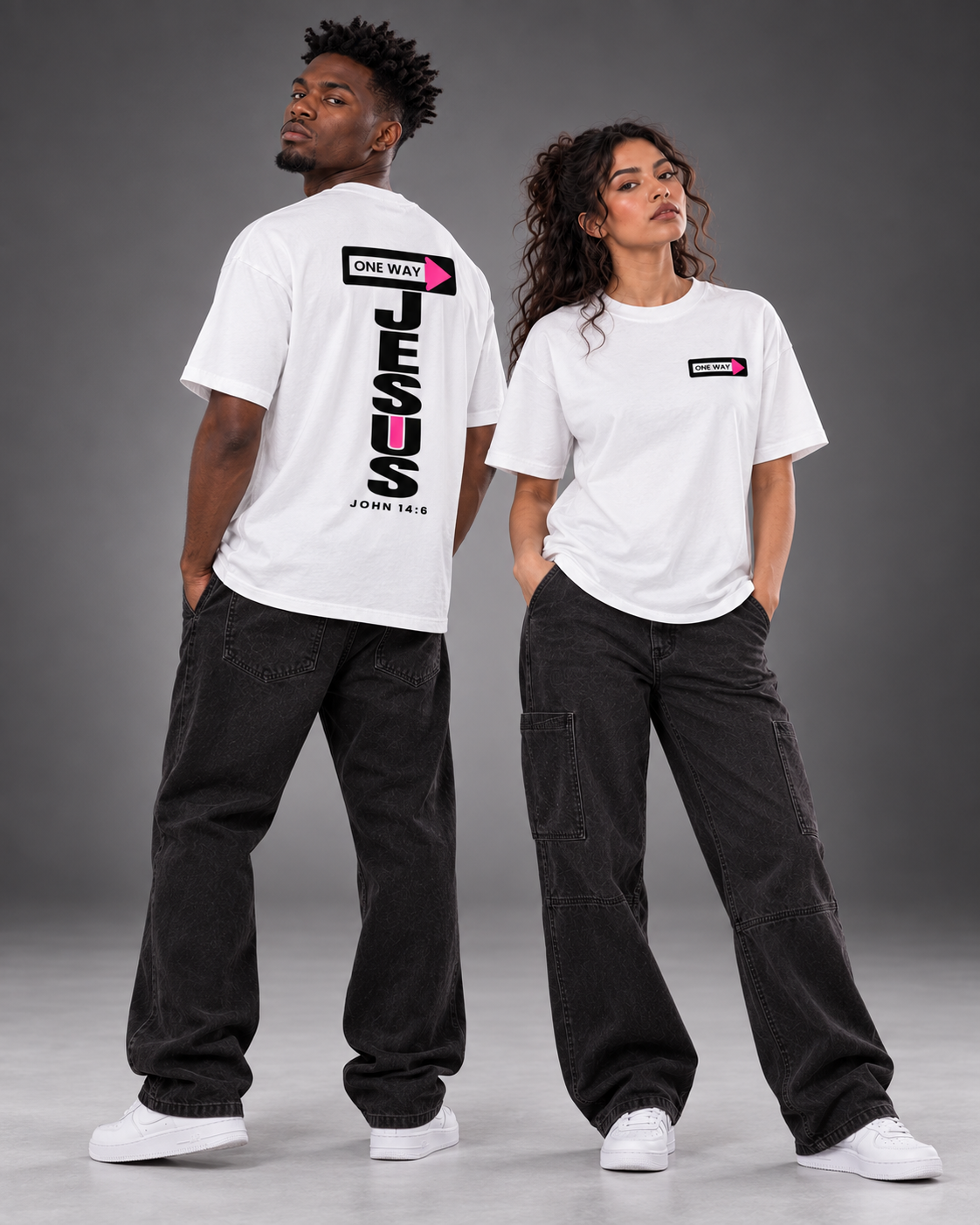 JESUS ONE WAY | OVERSIZED TEE