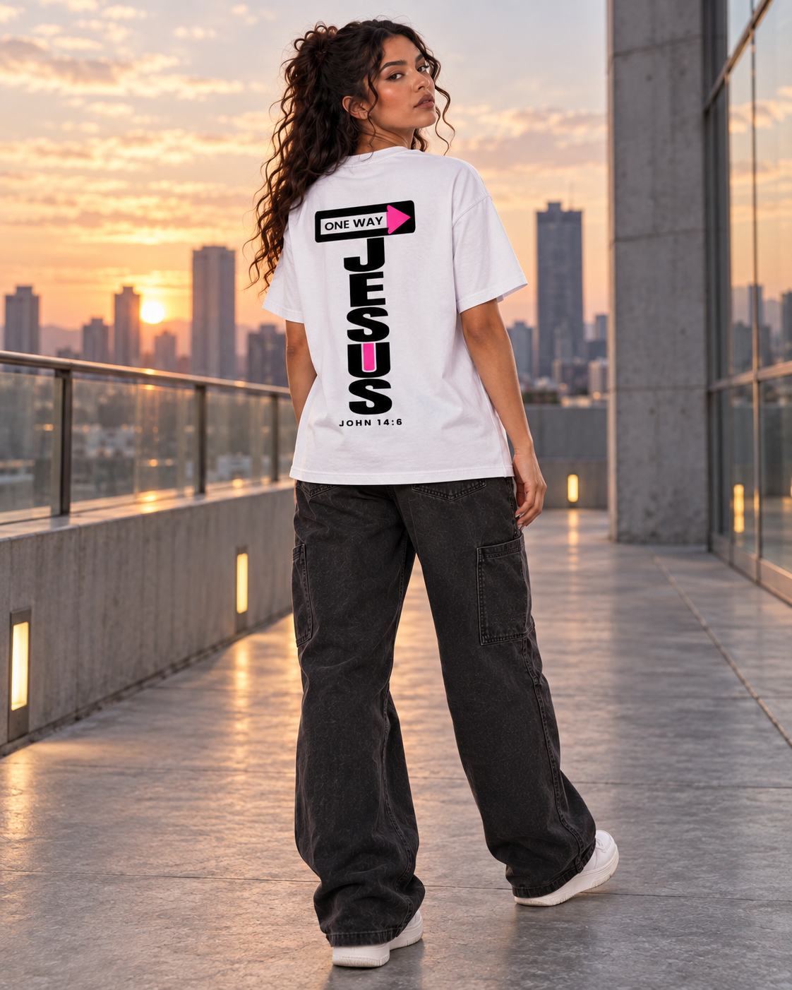 JESUS ONE WAY | OVERSIZED TEE