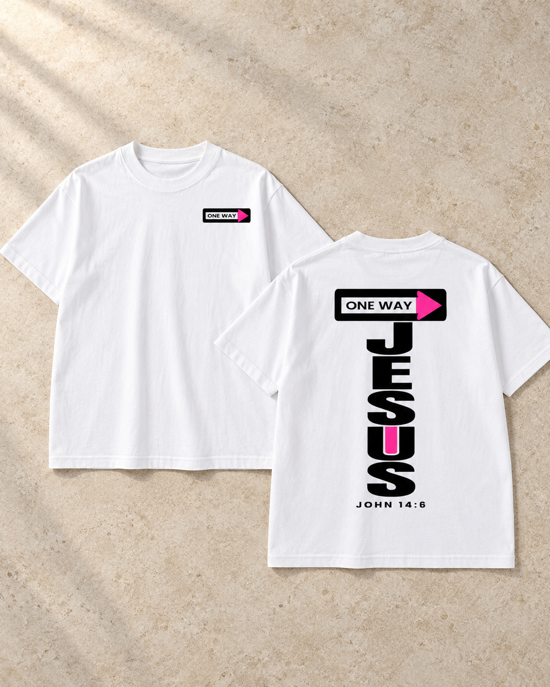 JESUS ONE WAY | OVERSIZED TEE