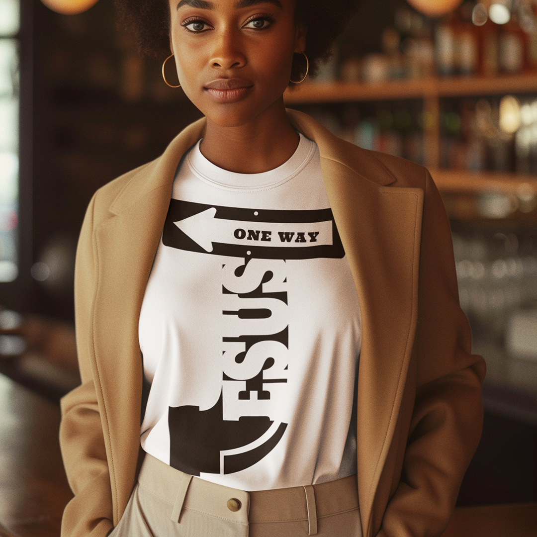 Jesus One Way | Premium T-Shirt | JacoderFaithwear