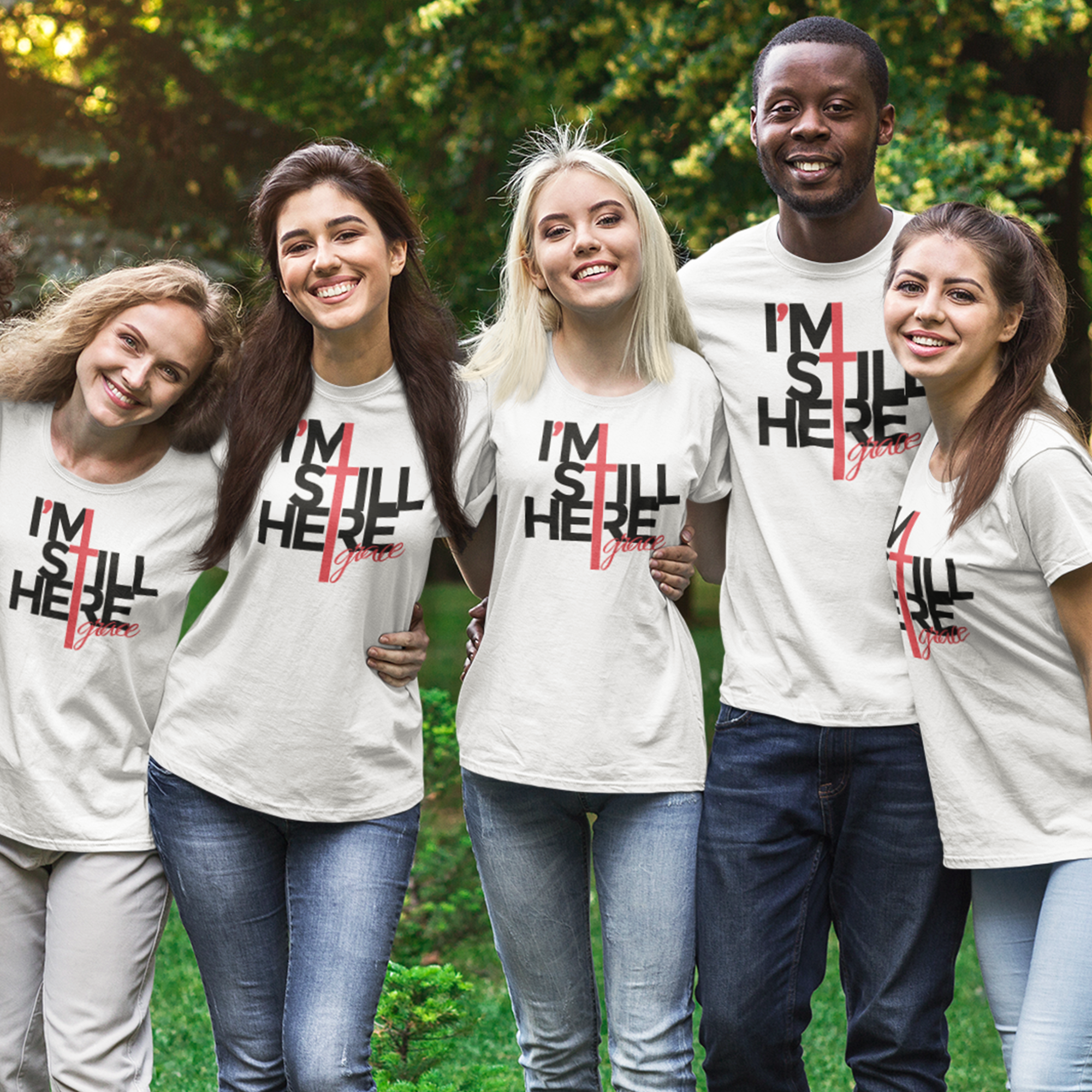 I'm Still Here | Premium T-Shirt | JacoderFaithwear