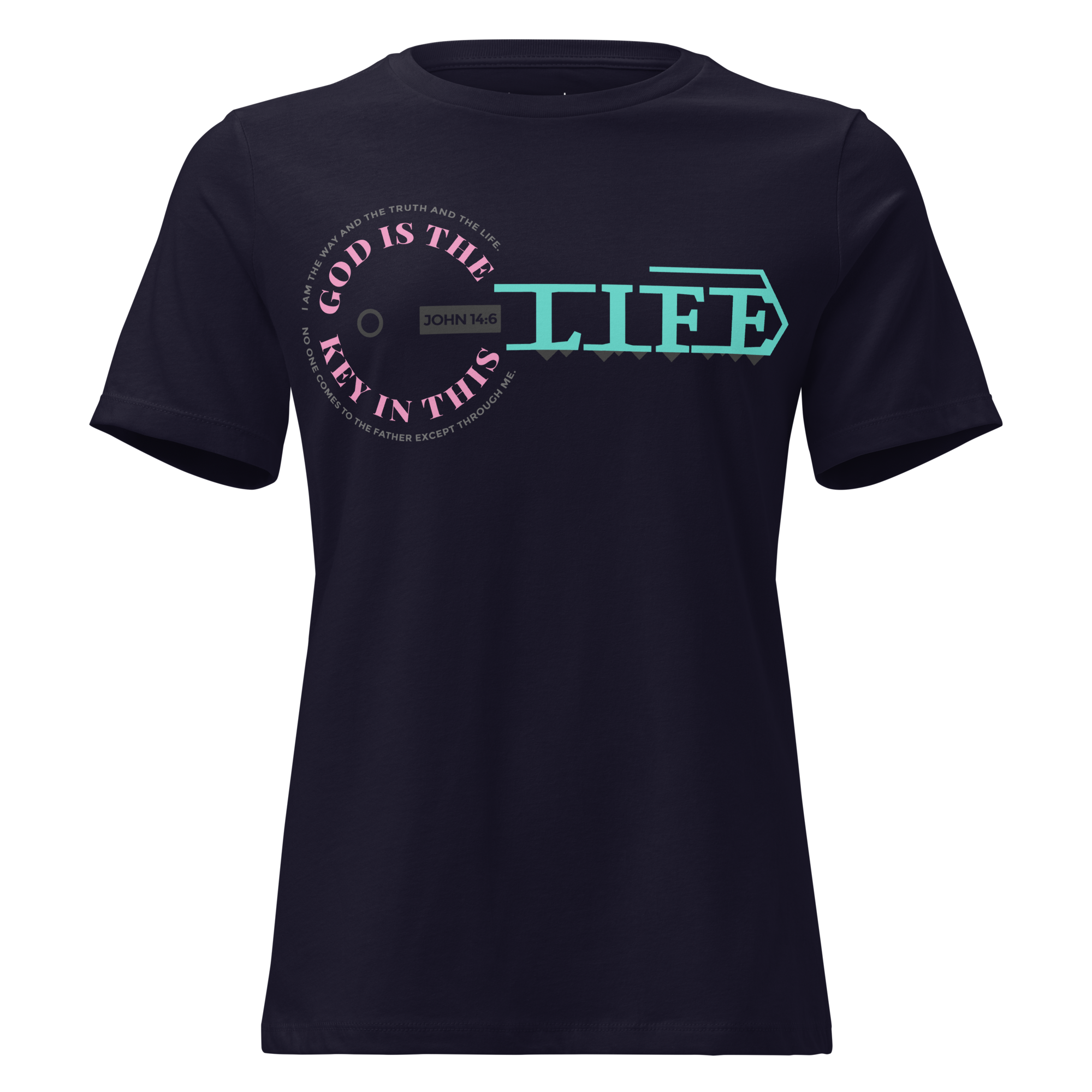 God Is The Key In This Life | Premium Women’s T-Shirt | JacoderFaithwear